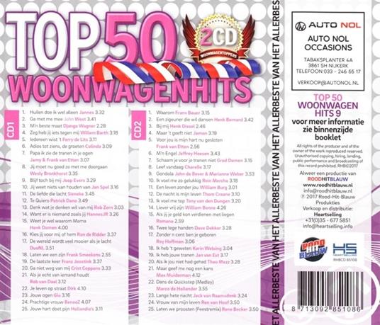 Woonwagenhits Top 50 V. 9 - CD Audio - 2