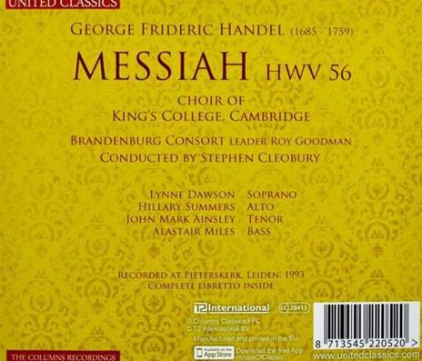 Il Messia - CD Audio di Georg Friedrich Händel - 2