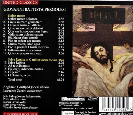Stabat Mater - CD Audio di Giovanni Battista Pergolesi - 2