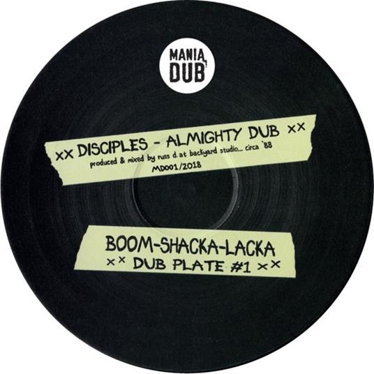 Almighty Dub - Zion Rock Dub - Vinile 10'' di Disciples