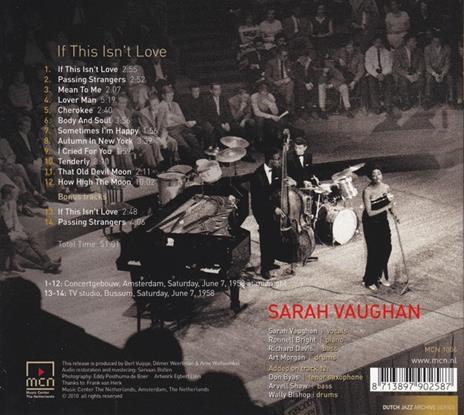 If This Isn't Love - CD Audio di Sarah Vaughan - 2