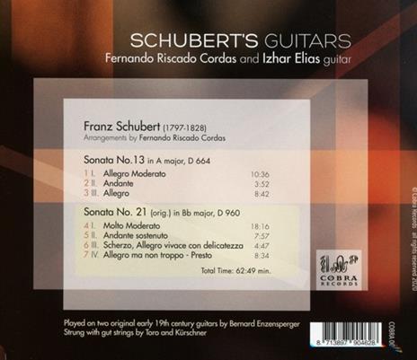 Schubert's Guitars Two Sonatas - CD Audio di Franz Schubert - 2