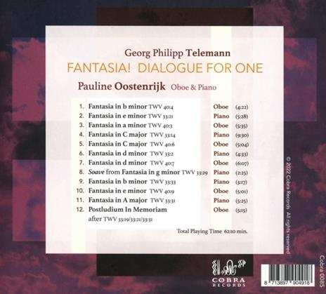 Telemann. Fantasia! Dialogue For One - CD Audio di Pauline Oostenrijk - 2