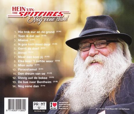 Nog Eene Dan! - CD Audio di Hein Van The Spitfires - 2