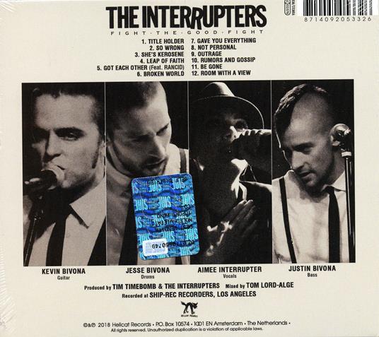 Fight the Good Fight - CD Audio di Interrupters - 2