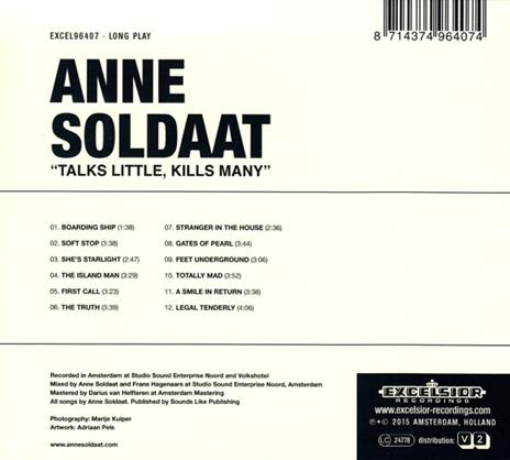 Talks Little, Kills Many - CD Audio di Anne Soldaat - 2