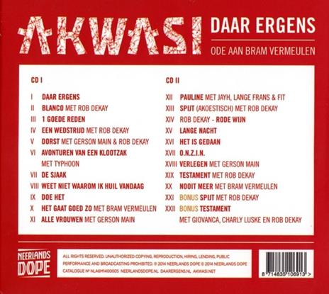 Daar Ergens - CD Audio di Akwasi - 2