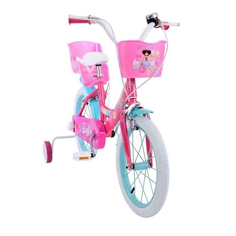 Bicicletta Per Bambini 14" Disney Principesse Con 2 Freni, Cestino E Portabambola  36592 - 2