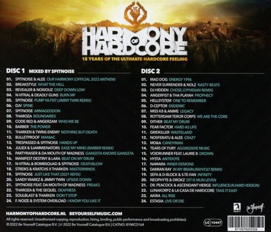Harmony Of Hardcore 2022 - CD Audio - 2