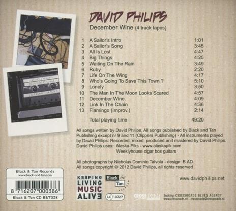December Wine - CD Audio di David Philips - 2