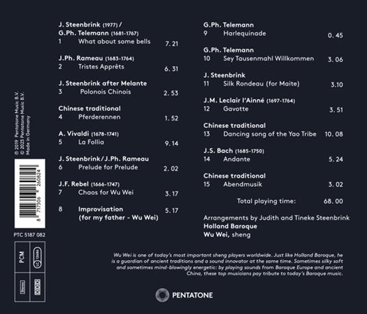 Silk Baroque - CD Audio di Holland Baroque Society,Wu Wei - 2