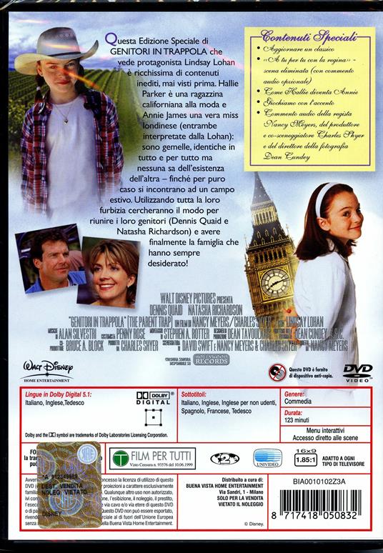 Genitori in trappola<span>.</span> Special Edition di Nancy Meyers - DVD - 2