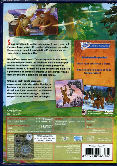 Koda, fratello orso 2 di Ben Gluck - DVD - 2