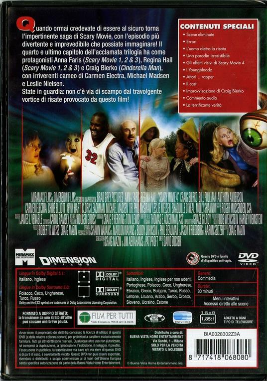 Scary Movie 4 di David Zucker - DVD - 2