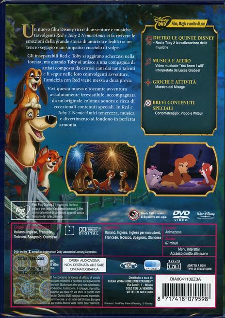 Red e Toby nemiciamici 2 di Jim Kammerud - DVD - 2