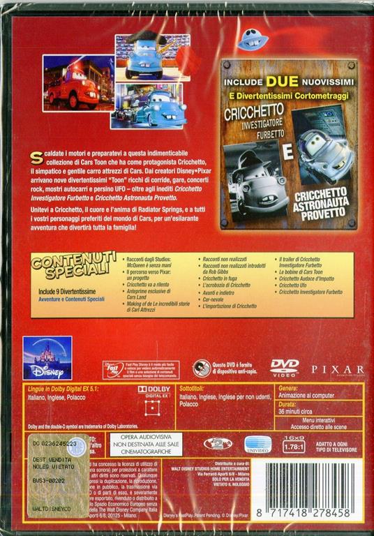Cars Toon. Le incredibili storie di Carl Attrezzi - DVD - 2