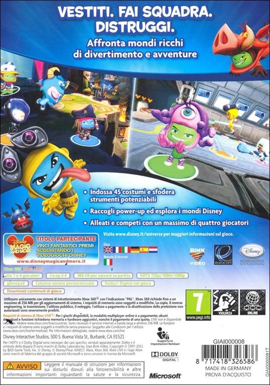 Disney Universe - X360 videogioco Xbox 360 Basic ITA - 8