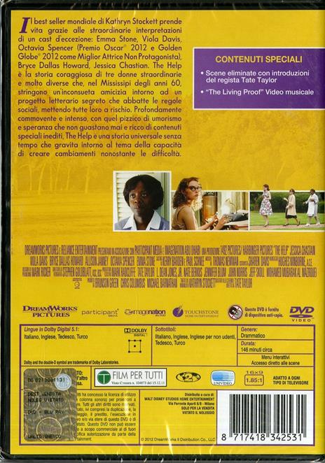 The Help di Tate Taylor - DVD - 2