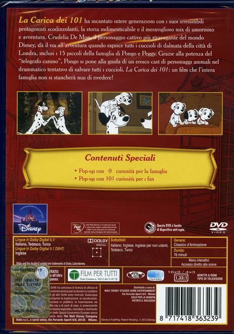 La carica dei 101<span>.</span> Special Edition di Wolfgang Reitherman,Hamilton Luske,Clyde Geronimi - DVD - 2