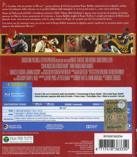 Chi ha incastrato Roger Rabbit?<span>.</span> Edizione speciale 25º anniversario di Robert Zemeckis,Chuck Jones - Blu-ray - 2