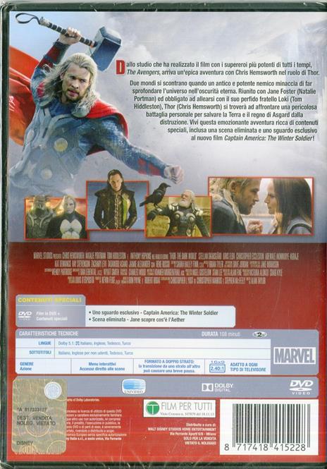 Thor. The Dark World di Alan Taylor - DVD - 2