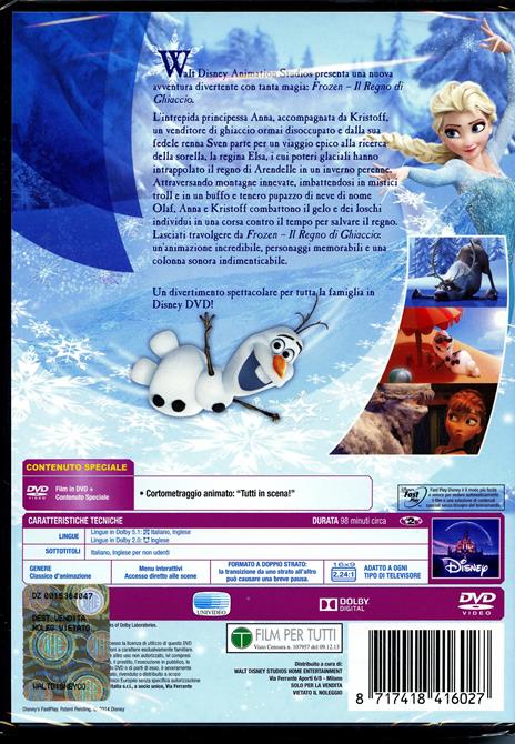 Frozen. Il regno di ghiaccio di Chris Buck,Jennifer Lee - DVD - 2