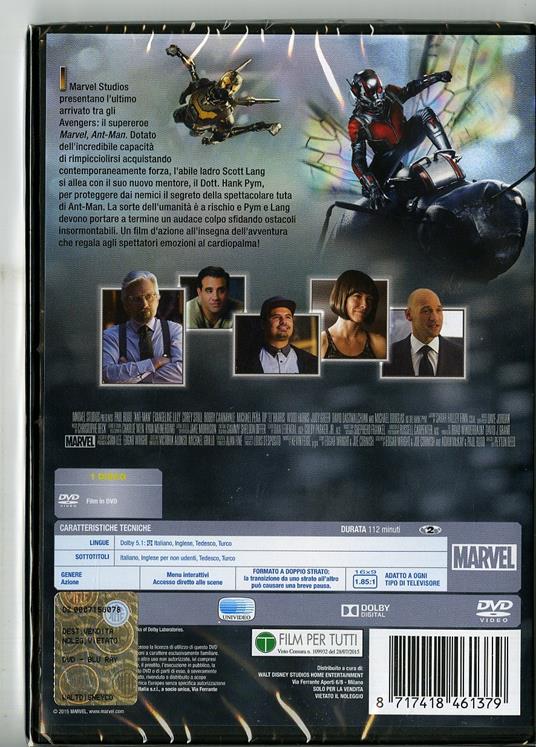 Ant-Man di Peyton Reed - DVD - 2