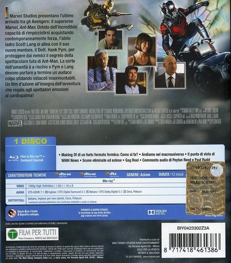 Ant-Man di Peyton Reed - Blu-ray - 2