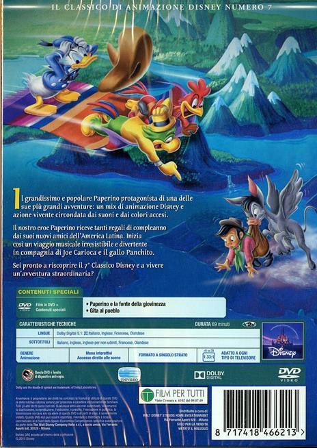 I tre caballeros (DVD)<span>.</span> Limited Edition di Clyde Geronimi,Jack Kinney,Harold Young,Bill Roberts - DVD - 2