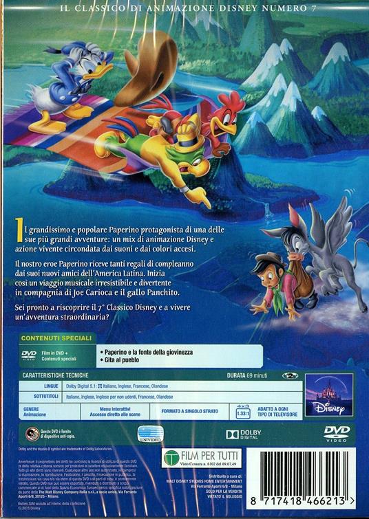 I tre caballeros (DVD)<span>.</span> Limited Edition di Clyde Geronimi,Jack Kinney,Harold Young,Bill Roberts - DVD - 2