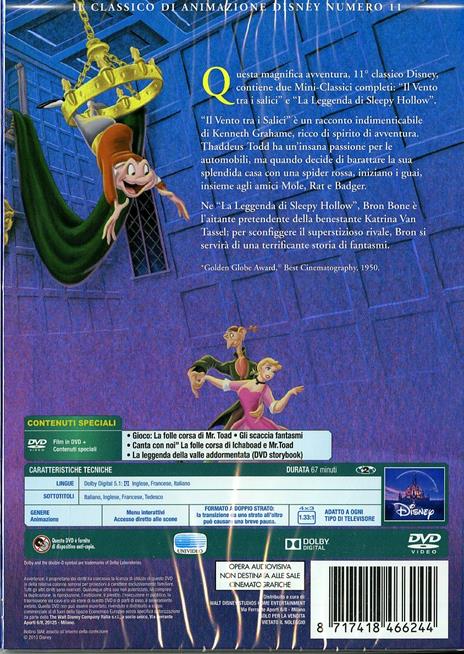 Le avventure di Ichabod e mister Toad (DVD)<span>.</span> Limited Edition di Jack Kinney,James Algar,Clyde Geronimi - DVD - 2
