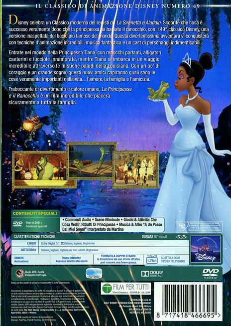 La principessa e il ranocchio (DVD)<span>.</span> Limited Edition di Ron Clements,John Musker - DVD - 2