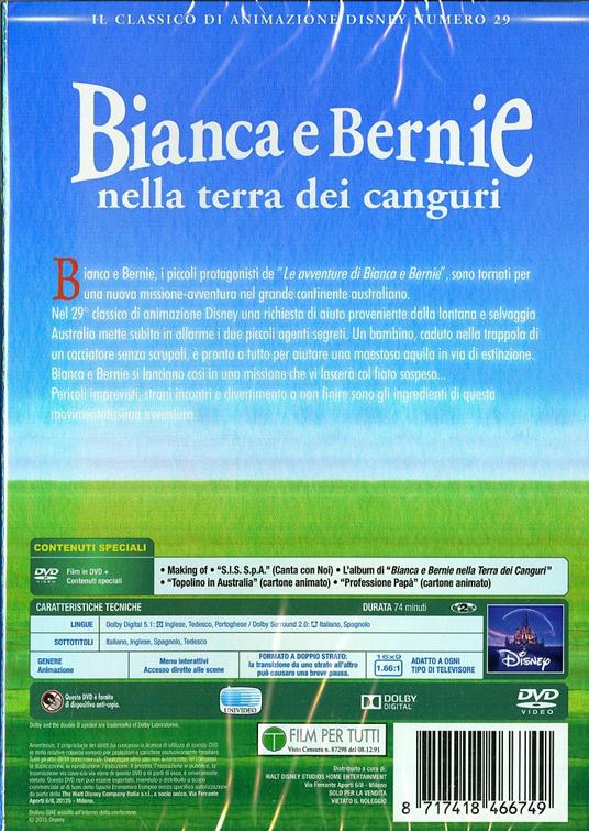 Bianca e Bernie nella terra dei canguri<span>.</span> Limited Edition di Hendel Butoy,Mike Gabriel - DVD - 2