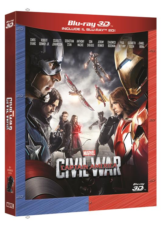 Captain America. Civil War 3D (Blu-ray + Blu-ray 3D) di Anthony Russo,Joe Russo - 2