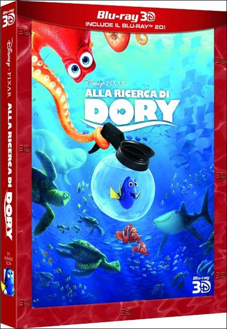Alla ricerca di Dory 3D (Blu-ray + Blu-ray 3D) di Angus MacLane,Andrew Stanton - Blu-ray + Blu-ray 3D