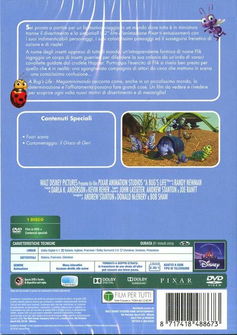 A Bug's Life. Megaminimondo - Collection 2016 (DVD) di John Lasseter - DVD - 4