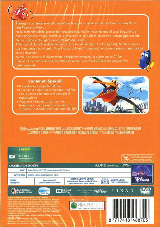 Alla ricerca di Nemo - Collection 2016 (DVD) di Andrew Stanton,Lee Unkrich - DVD - 3