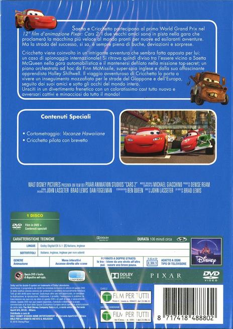Cars 2 - Collection 2016 (DVD) di John Lasseter,Brad Lewis - DVD - 3