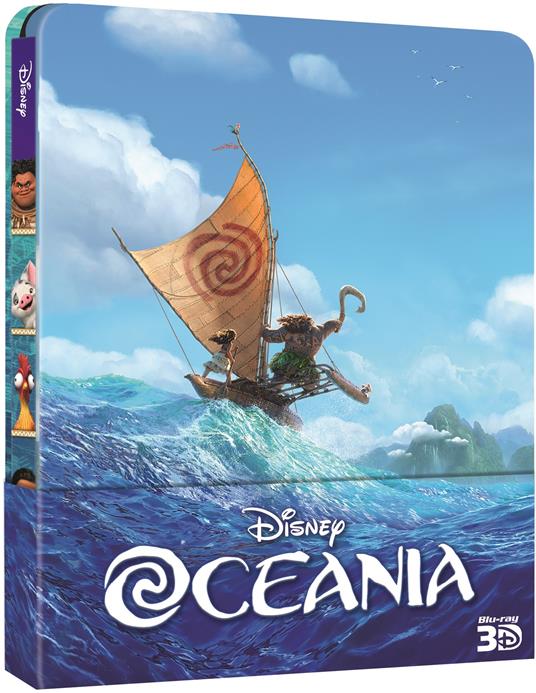 Oceania 3D (Steelbook) (Blu-ray + Blu-ray 3D) di Ron Clements,John Musker,Chris Williams,Don Hall - Blu-ray + Blu-ray 3D