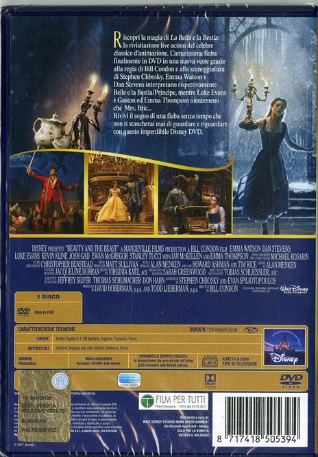 La bella e la bestia (DVD) di Bill Condon - DVD - 2