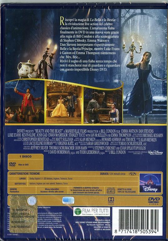 La bella e la bestia (DVD) di Bill Condon - DVD - 2