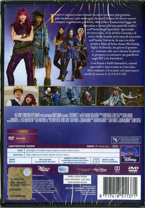 Descendants 2 (DVD) di Kenny Ortega - DVD - 2