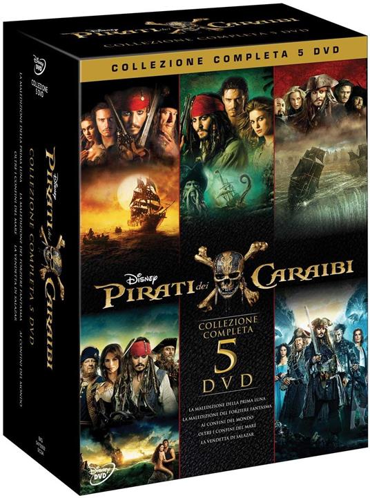 Pirati dei Caraibi. Collezione 5 film (5 DVD) di Rob Marshall,Joachim Roenning,Espen Sandberg,Gore Verbinski