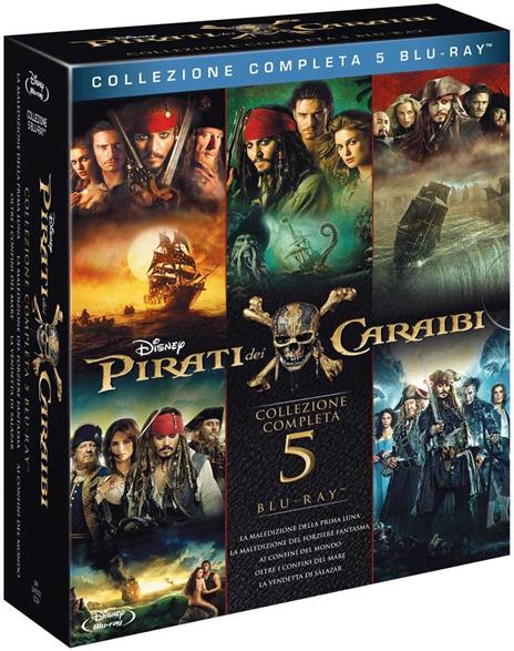 Pirati dei Caraibi. Collezione 5 film (5 Blu-ray) - Blu-ray - Film di Rob  Marshall , Joachim Roenning Avventura
