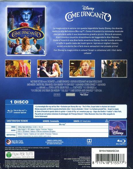 Come d'incanto. Limited Edition 2017 (Blu-ray) di Kevin Lima - Blu-ray - 2