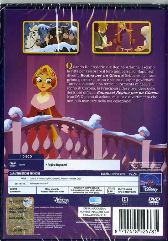 Rapunzel. La serie. Regina per un giorno (DVD) di Joe Oh - DVD - 2