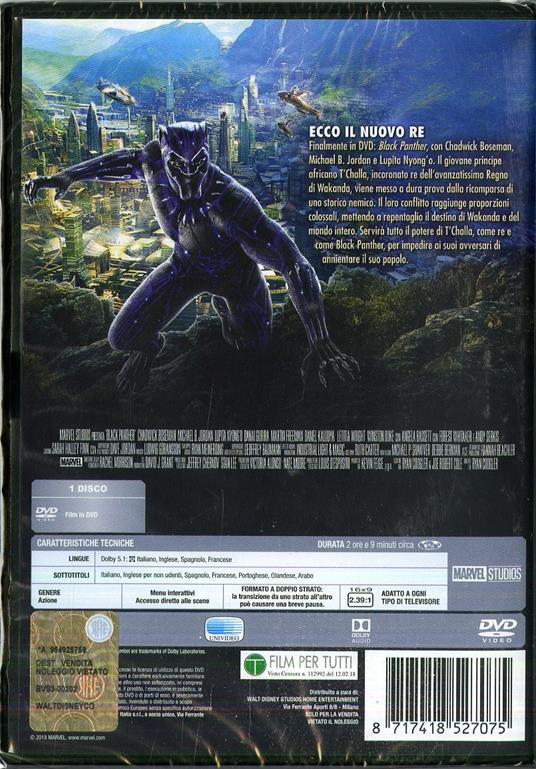 Black Panther (DVD) di Ryan Coogler - DVD - 2