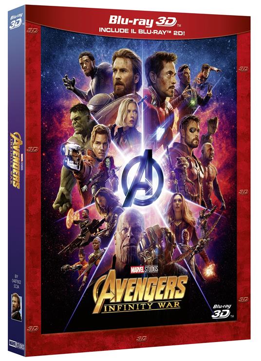 Avengers: Infinity War (Blu-ray + Blu-ray 3D) di Joe Russo,Anthony Russo - Blu-ray + Blu-ray 3D