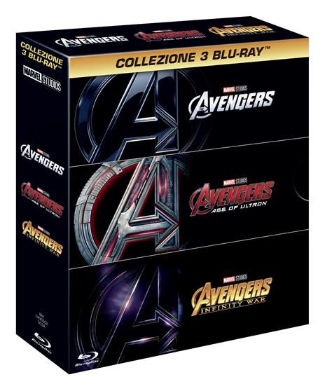 Cofanetto trilogia Avengers (3 Blu-ray) di Joe Russo,Anthony Russo,Joss Whedon
