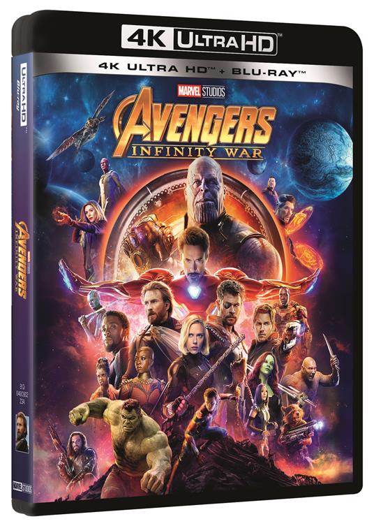 Avengers: Infinity War (Blu-ray + Blu-ray 4K Ultra HD) di Joe Russo,Anthony Russo - Blu-ray + Blu-ray Ultra HD 4K